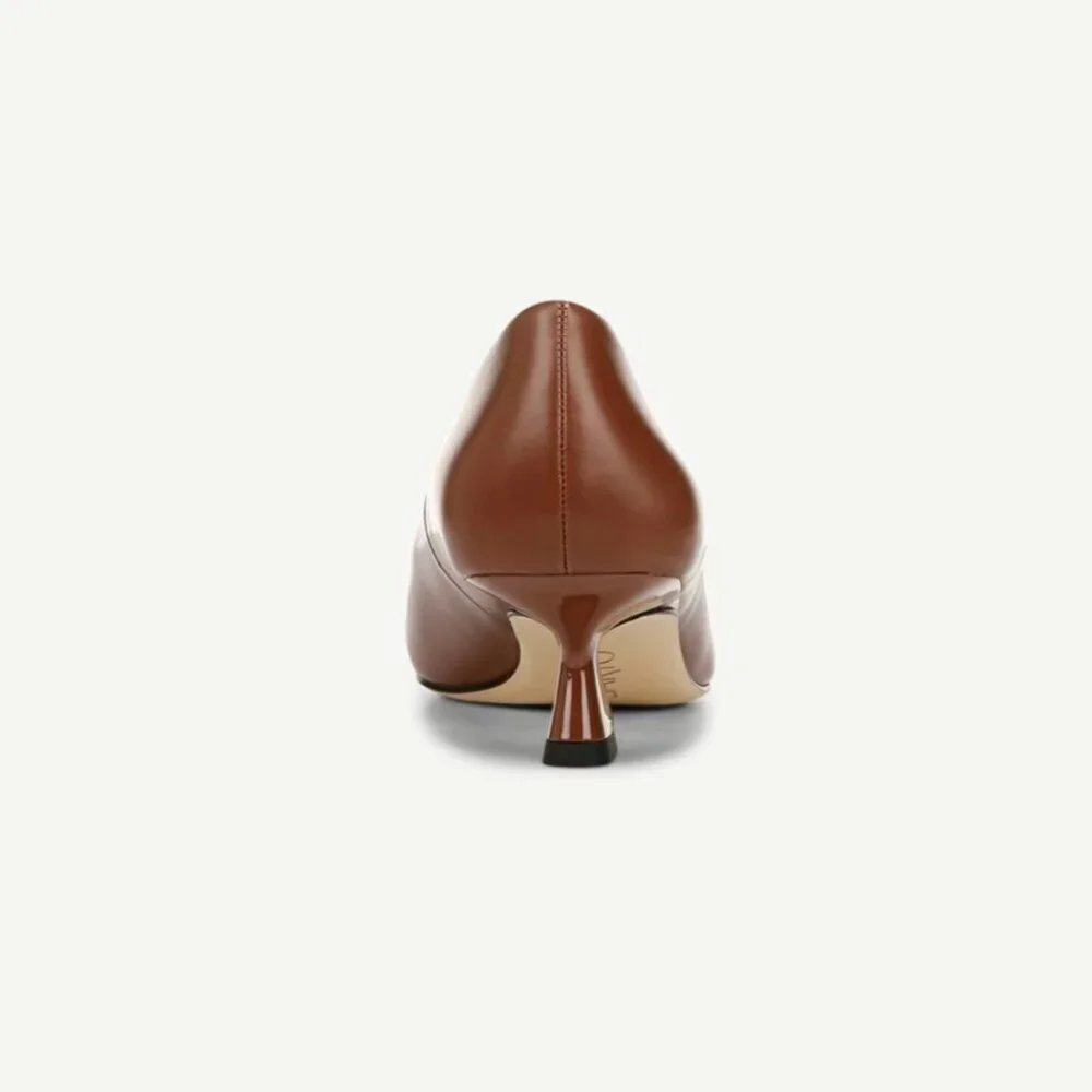 Franco Sarto Diva Leather Kitten Heel Pumps